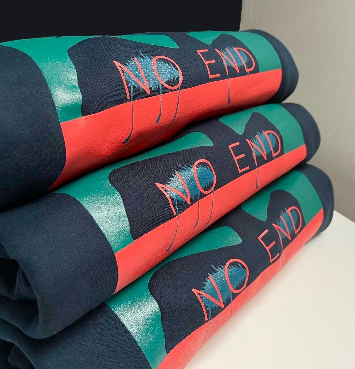NO END - HOOD *navy*